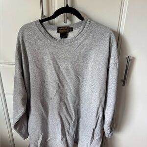 Eddie Bauer Light Gray Crewneck Sweater